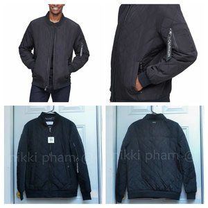 NWT Calvin Klein Men's Quilted Bomber Jacket in BLACK